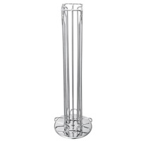 40Pcs Capacity Coffee Capsule Cup Holder Storage Stand Chrome Tower Mount Rack For Nespresso