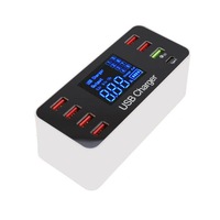 40W Qc Smart Desktop Fast Charging Station Charger 7 Usb Port