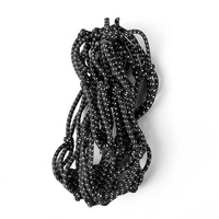 40X40Cm Motorcycle Adjustable 6 Hooks Luggage Cargo Helmet Mesh Elastic Net Black Colour