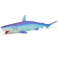 42Cm Great White Shark Sea Life Decor Prop Simulation Animal Model Kids Toys 05