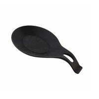 4Pc Scoop Holder Black Silicone Heat Resistant Spoon Rest Utensil Spatula Gadget Kitchen Dining And Bar Supplies