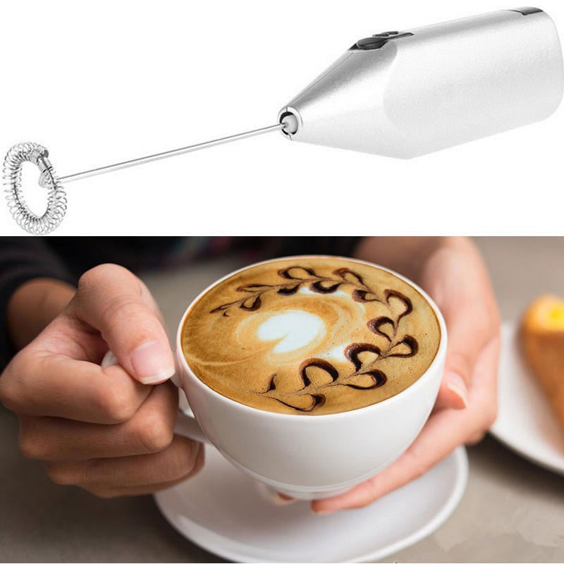 Daily-buy 4pcs Electric Mini Kitchen Stirrer Milk Frother Coffee Egg