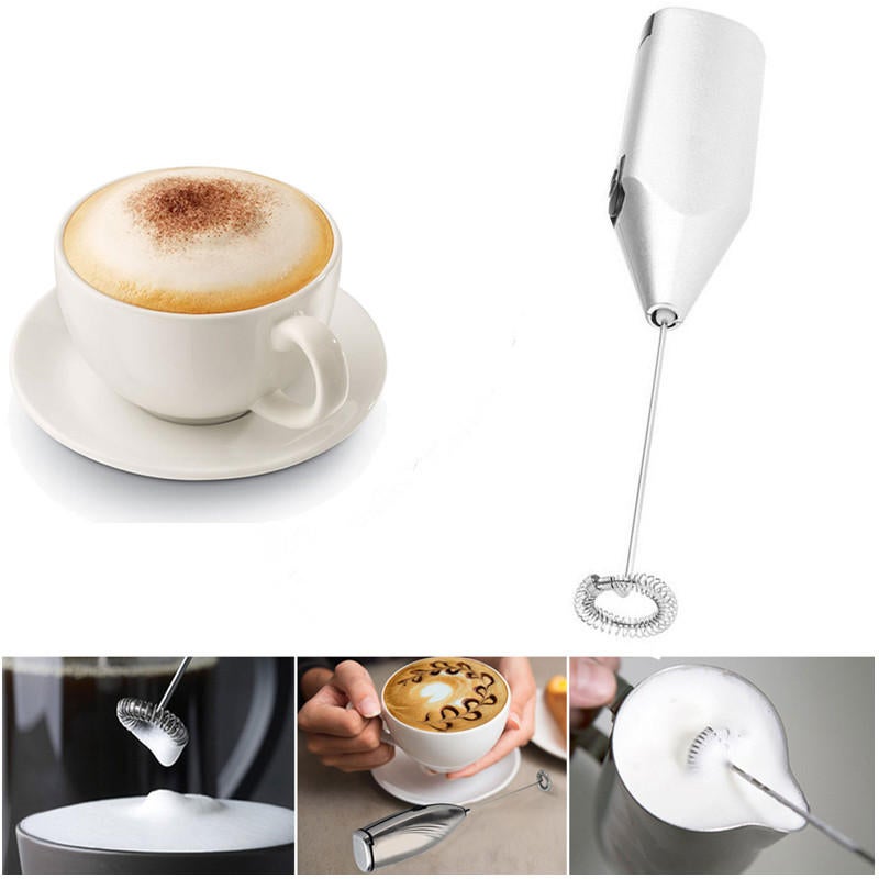 Daily-buy 4pcs Electric Mini Kitchen Stirrer Milk Frother Coffee Egg