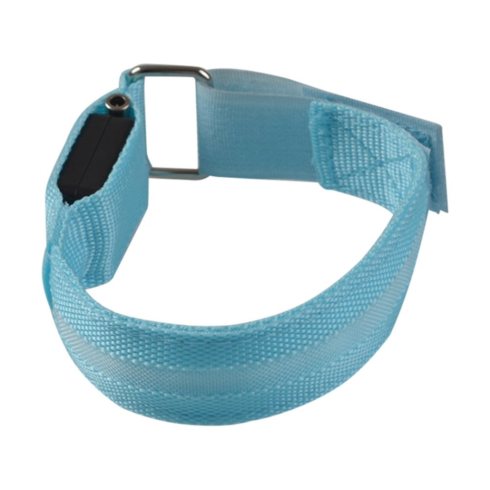 4Pcs Blue Nylon Night Sports Led Armband Light Bracelet Specification:Battery Version