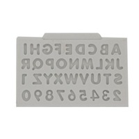 4Pcs Cake Pan Tools Alphabet Numerals Cute Baby Silicone Mold Decorating Cupcake Topper