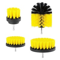4Pcs Drill Scrubber Cleaning Brush Power Tool Electric Bristle Bathtub Tile Grout Cleaner