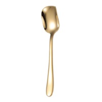 4Pcs Stainless Steel Spoon Ice Cream Spoon Children'S Titanium-Plated Spray Paint Dessert Spoon Honey Stick Kitchen Accessories