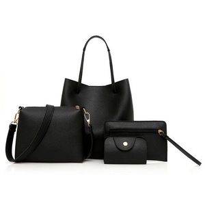1SET Women Leather Handbag Shoulder Bucket Bag Messenger Satchel Evening Tote