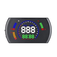 5.8 Inch Universal Car Hud Head Up Display Obd2 Rpm Speedometer Digital Warning Meter