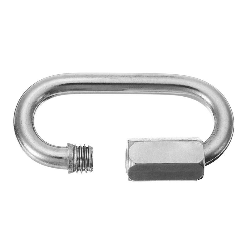 5 Pcs 5Mm 304 Stainless Steel Quick Link Marine Oval Thread Carabiner Chain Connector Link