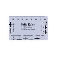 5 Pcs Guitar String Action Pitch Ruler Portable DIY Measuring Tool for Classic Acoustic Electric Guitars Bass white