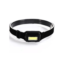 5 Pcs Mini Cob Led Headlamp Adjustable Camping Torch Lamp Light(Black)