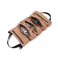 5 Pockets Roll Bag Large Wrench Big Roll Up Bag Canvas Tool Car Organizer