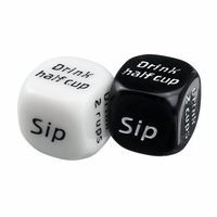 5 Set English Drinking W ine Mora Dice Adult Party Game Playing Drink Decider Dice