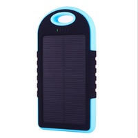 5000Mah External Solar Power Bank Battery Charger Dual Usb With Charging Cable For Mobile Phone