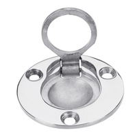 50X41Mm Stainless Steel Circle Recessed Flush Ring Pull Locker Boat Hatch Handle