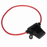 5Pcs In Line Standard Blade Fuse Holder Splash Proof For 12V 30A Fuses Car Bike