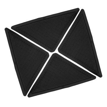 5Set 20Pcs Triangular Anti-Skid Pu Carpet Gripper Washable Reuseable Non Slip Kitchen Bathroom Rug Pad Mat