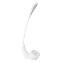 5W 3-level Dimmable Rechargeable Touch Switch Eye-protection LED Desk Lamp Reading Study Table Light(White)