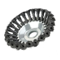 6 Inch Steel Wire Wheel Brush High Carbon Steel Trimmer Head For Lawnmower
