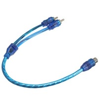 6 Pcs Car Rca Phone Y Splitter Lead Adapter Cable Female To Male Plug Connector