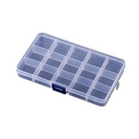 6 Pcs Fifteen Grid Waterproof Multifunction Fishing Tool Gear Storage