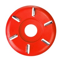 6 Teeth 90Mm Arc Shape Woodworking Carving Disc Milling Cutter For Tea Tray Coffee Tables
