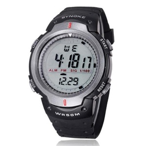 61576 Life Waterproof LED Sports Watch for Men(Gray)