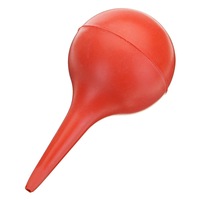 6Pcs 60Ml Red Rubber Suction Bulb Ear Washing Syringe Squeeze Bulb Laboratory Tool