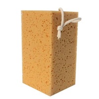 6PCS Car Care Wear-resistant Brown Soft Sponge Car Wash Cleaning Pad(Khaki)