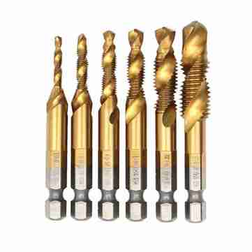 Buy 6Pcs M3-M10 Tap Drill Bit Set Hss 