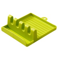 6Pcs Practical Kitchen Silicone Heat Resistant Spoon Rest Utensil Spatula Holder Tool
