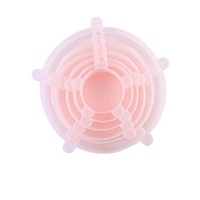 6Pcs/Set Silicone Stretch Suction Lids Reusable Cover Pan Bowl Stopper Kitchen Storage Container