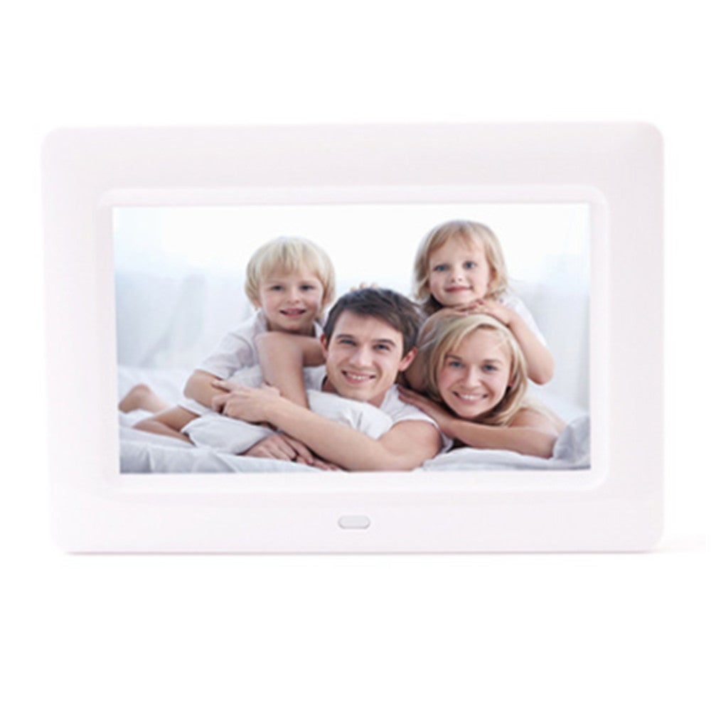 7 Inch Tft Lcd Digital Photo Frame With Remote Control Support Usb / Sd / Ms /Mmc Card Input(White)