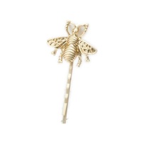 7 PCS Retro Hair Accessories Fashion Temperament Matte Bee Hair Clip(Gold)