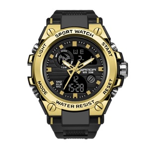 739 Watch Plate Chao Male Watch Male Student Fashion Trend Multi Functional Digital Waterproof Electronic Meter(Gold)