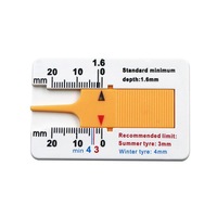 7Pcs 0-20Mm Plastic Plan Refinding Rounds Refinding Outcome Exists Tablets Plastic Tire Tread Depth Gauge