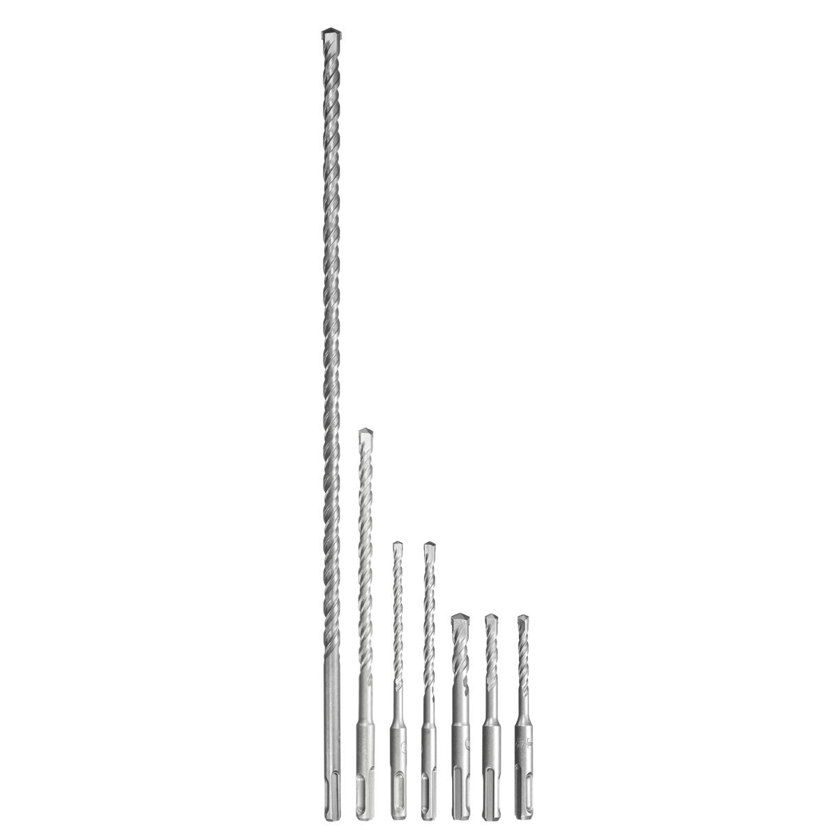 7Pcs 6 12Mm Sds Plus Shank Electric Hammer Drill Bit Set Carbide Tip