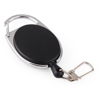 7PCS Outdoor Telescopic Wire Rope Key Ring Burglar Keychain EDC Retractable Chain Return key Ring Holder