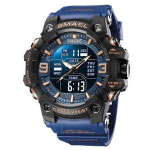 8049 Dual Display Sport Hand Watch Waterproof Digital Watches