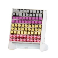 81 Grids Wooden Lipstick Desktop Storage Rack Nail Polish Organizer Display White
