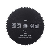 85Mm 72T Hss Circular Saw Blade Id10Mm Wood Cutting Disc Wheel For Wood Metal Working