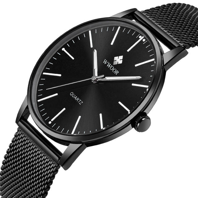 8832 Casual Style Full Steel Men Wrist Watch Luminous Display Clock Quartz Watch