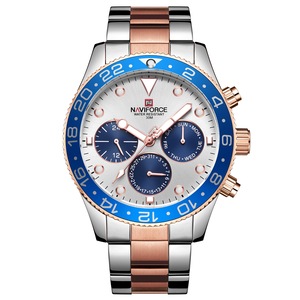 9147 Waterproof 24 Hours Men Full Steel Business Style Quartz Watch Silver-White
