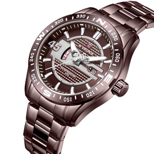 9157 Waterproof Stainless Steel Band Quartz Watch Calendar Auto Date Men 01