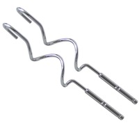 A Pair Stick For Hand Food Mixer Electric Whisk Egg Beater Dough Hooks Cordless Drill