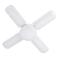Ac85-265V 60W E27 Adjustable Deformable Led Garage Light Bulb Fan Shape Ceiling Fixture Foldable Workshop Lamp