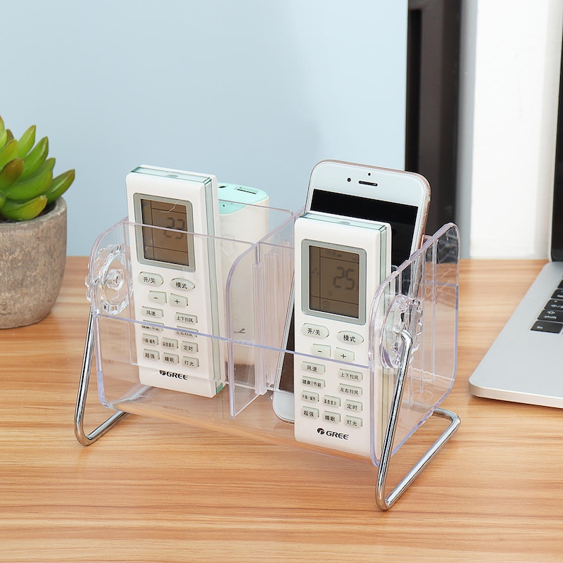 Buy Acrylic Tv Remote Control Holder Organizer For Table Storage Home ...