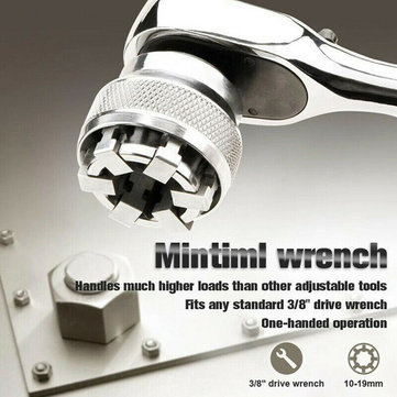 Adjustable 10 19Mm Magical Socket Wrench Mintiml Wrench Replacement Accessories