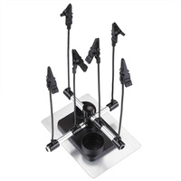 Airbrush and Spray G-Un Part Holder Clip Stand Hold Model Hobby Auto Painting Brush Booth